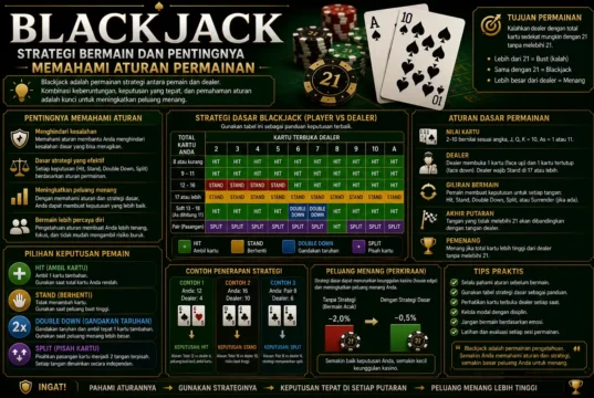 Blackjack, Strategi Bermain dan Pentingnya Memahami Aturan Permainan Blackjack